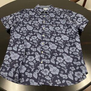 Sonoma Men's Short Sleeve Shirt - Two-Tone Blue - Size 2XL - EUC